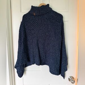 Roots blue poncho one size fits all